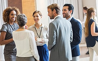 Group of people talking